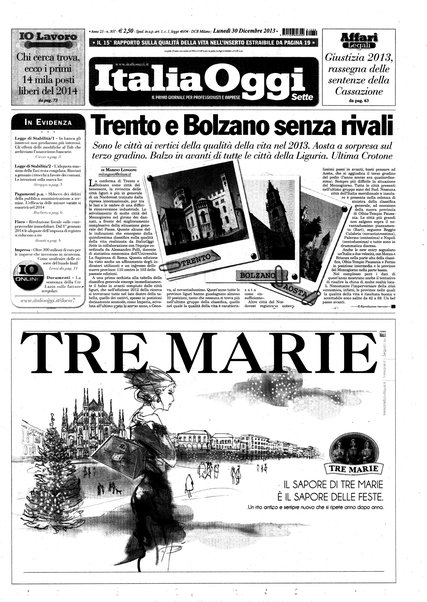 Italia oggi : quotidiano di economia finanza e politica